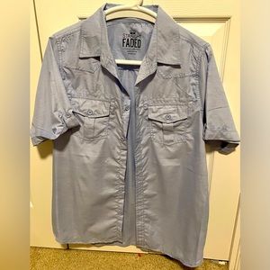 Straight Faded Men’s Button Up